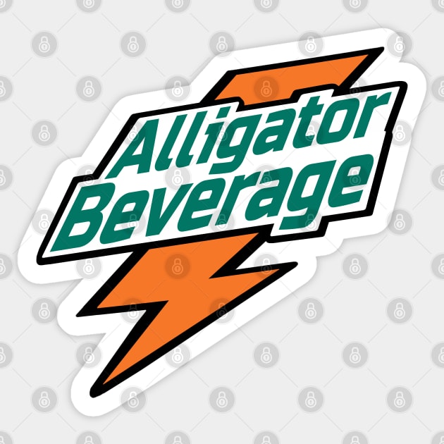 Sports Drink Thirst Quenching "Alligator Beverage" 90's Logo Parody Off Brand Knock Off Sticker by blueversion